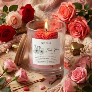Nến Thơm SeFla Tình Yêu - Hương Hoa Nhài Lãng Mạn, Thư Giãn & Quà Tặng Ý Nghĩa