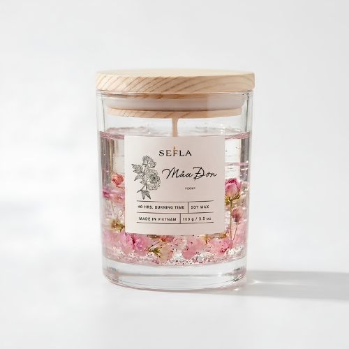 Nến Thơm SeFla Trong Suốt Mẫu Đơn - Hương Hoa Mẫu Đơn Tinh Tế, Trang Trí & Thư Giãn. - Hình ảnh 5