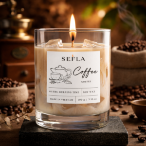 Nến Thơm Hương Coffee Đậm Đà - Khử Mùi Bếp Khói Thuốc, Tạo Không Gian Quán Cafe Siêu Chill.