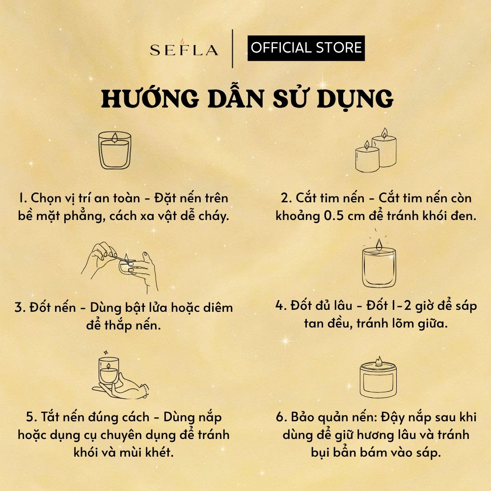 Nến Thơm SeFla Vỏ Sò Điệp - Hương Táo Tươi Mới, Thơm Phòng & Quà Tặng Tinh Tế - Hình ảnh 6
